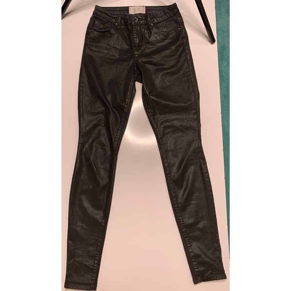 RACHEL Rachel Roy Denim - Rachel Roy HighWaisted distressed black jeans 26